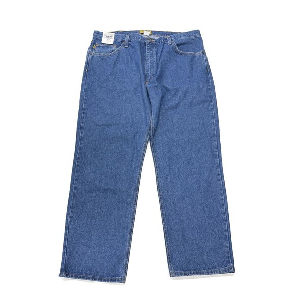 Diamond Gusset Blue Jeans Mens 42 x 30 NWT Stonewash Regular Western Denim USA - Picture 2 of 16